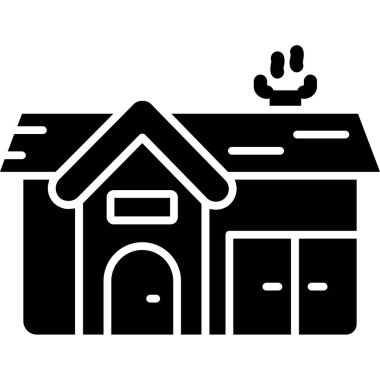 köpek evi simgesi, basit stil