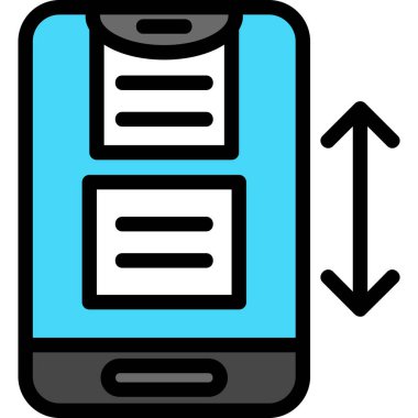 Cep telefonu simgesi, vektör illüstrasyonu