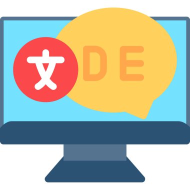 Bilgisayar. Web simgesi basit tasarım