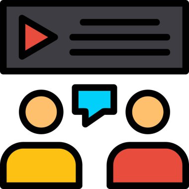 Konuş. Web simgesi basit tasarım