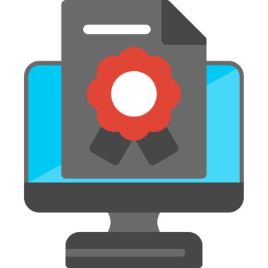 veri dizini düz simgesi, vektör, illüstrasyon