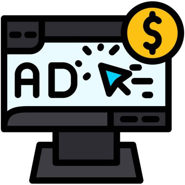 Bilgisayarda tıklama simgesi - donanım kategorisinde