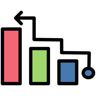 grafik ikonu vektör illüstrasyonu