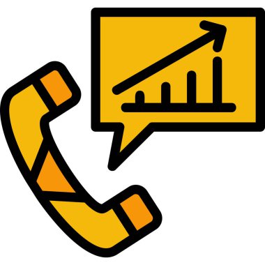 Telefon simgesini ara. dış hat çağrı merkezi vektör rengi düz izole