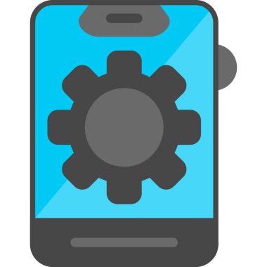 akıllı telefon ayarlama vektör simgesi