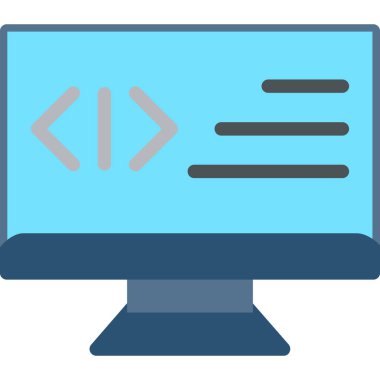 bilgisayar izleyici vektör simgesi