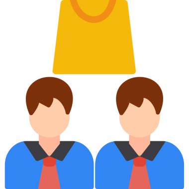 iş adamı simgesi, vektör illüstrasyonu