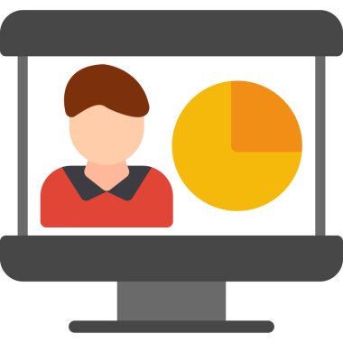 Analiz grafiği simgesi - ana hatlar biçiminde