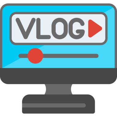 video günlük vektör simgesi