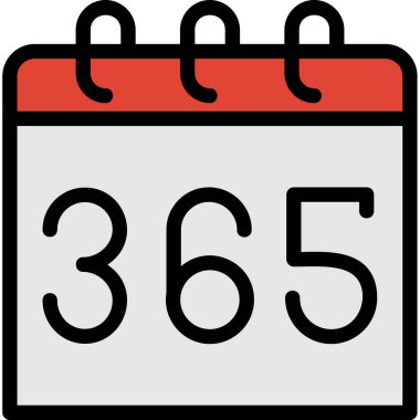 Takvim simgesi, vektör çizimi