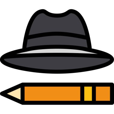 Bir karikatür kaleminin vektör çizimi