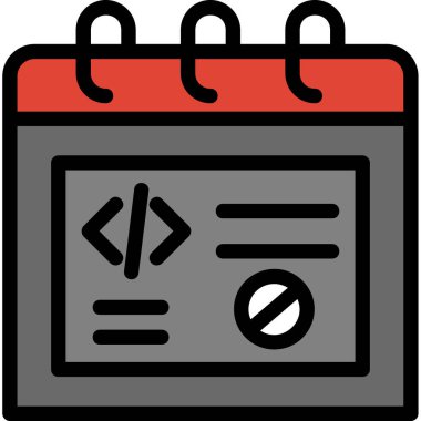 Kodlama geliştirme kodlama simgesi - taslak biçimi