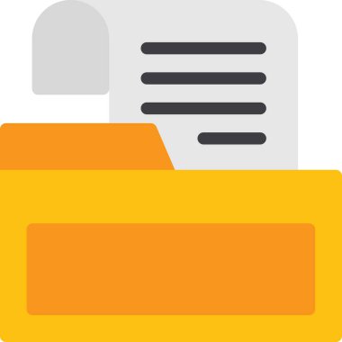 belge kağıt dosya simgesi düz biçimli