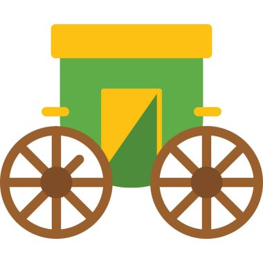 Bir ahşap taşıma simgesinin vektör çizimi