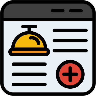 Otel servisi restoran vektörü