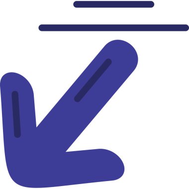 El ikonu. Web için basit el vektör simgeleri çizimi