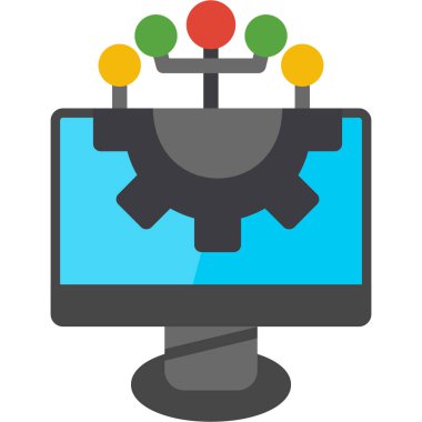 bilgisayar ağ vektör illüstrasyonu