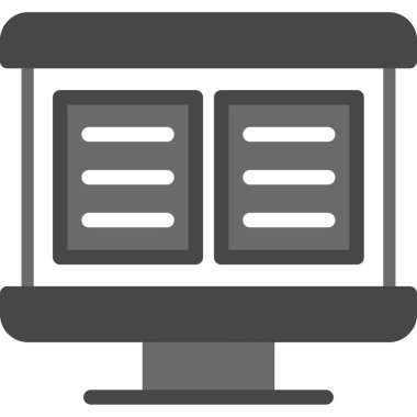 Tarayıcı web geliştirme simgesi ana hat biçiminde