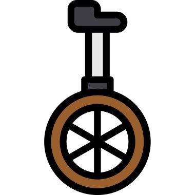 Tekerlek scooter simgesi dış hat rengi.