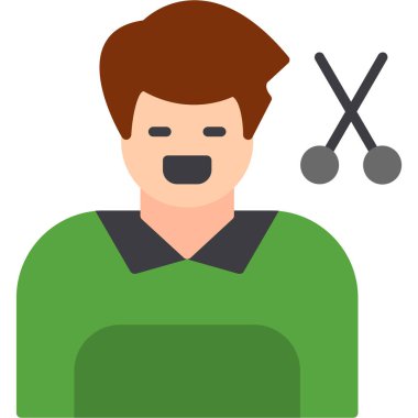 Adam golf vektör çizim oynarken