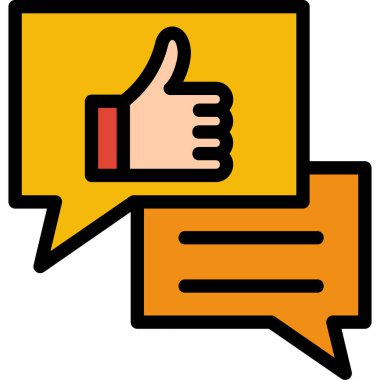 başparmak yukarı simgesi, vektör illüstrasyonu