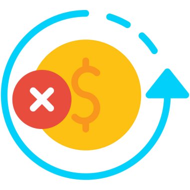 Dolar işareti vektör simgesi. düz tasarım biçimi.