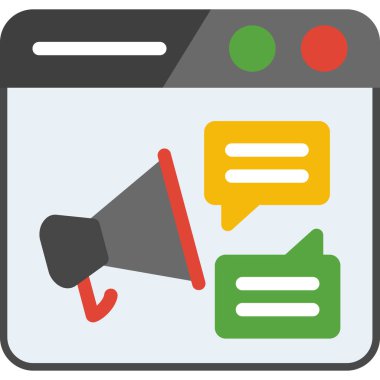 mesaj vektörü simgesi modern basit illüstrasyon