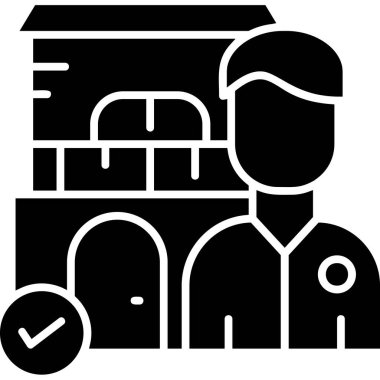 Teslimat. Web simgesi basit illüstrasyon