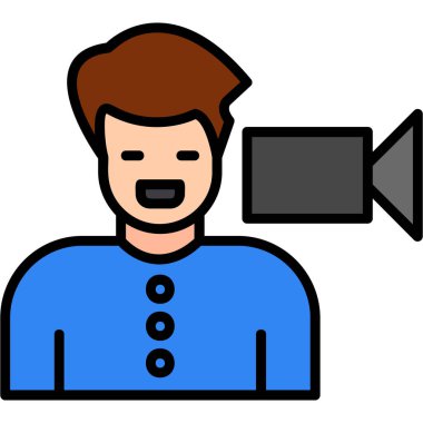 Bir insan simgesinin vektör illüstrasyonu