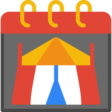 Düz stil takvim günü simgesi