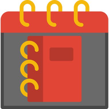 Takvim tarihi olay simgesi düz biçimli