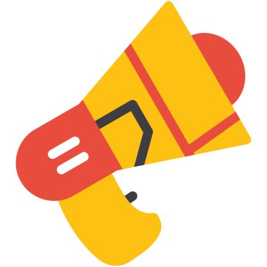 Hoparlör düz vektör simgesi