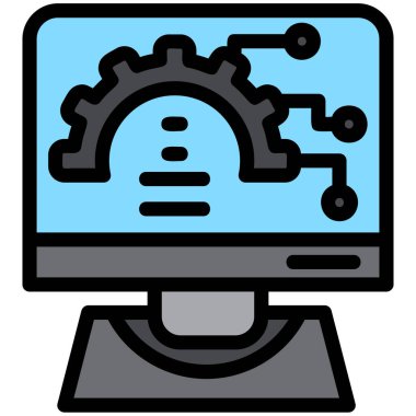 bilgisayar simgesi vektör illüstrasyonu