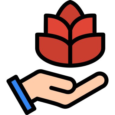 El ikonu. Basit resimleme