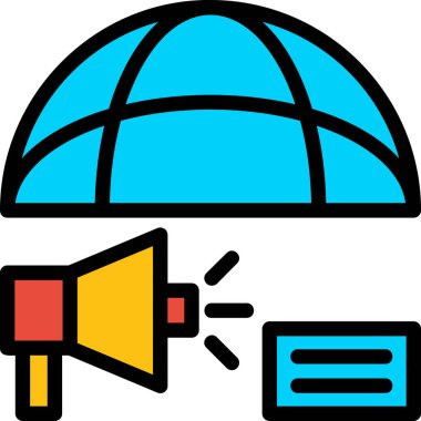 Konuşmacı simgesi. Basit resimleme