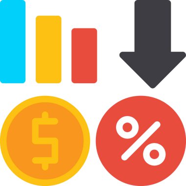 işletme büyüme grafiği simgesi düz stil