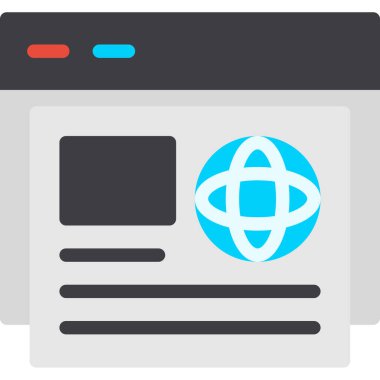 Web simgesi vektör illüstrasyonu