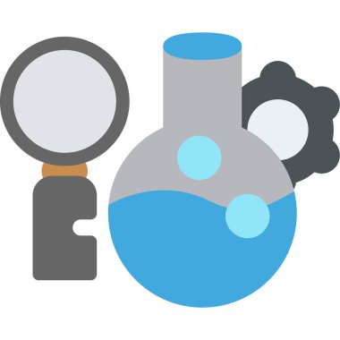 Laboratuvar matara vektör simgesi