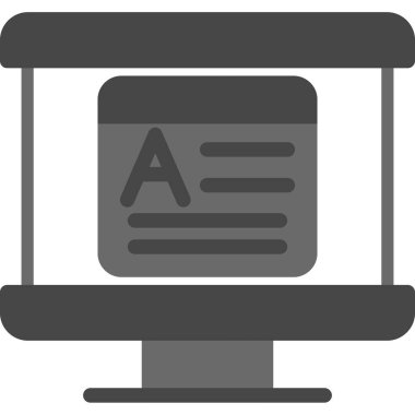 Bilgisayar. Web simgesi vektör illüstrasyonu