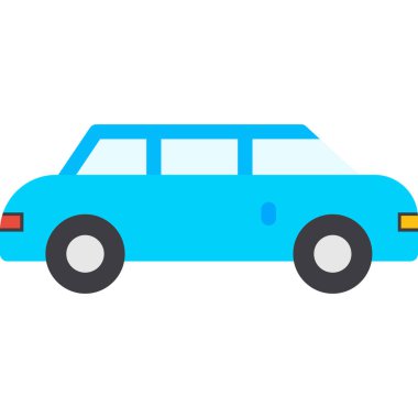 - Araba. Web simgesi basit illüstrasyon