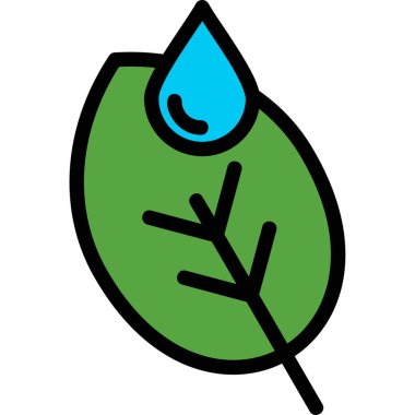 yaprak web simge vektör çizim