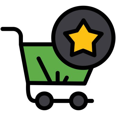 alışveriş sepeti vektör simge tasarlamak