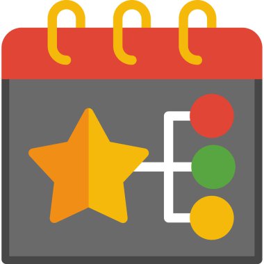 Takvim simgesi vektör illüstrasyonu