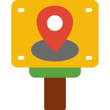 iğne konumu vektör simgesi. düz simge resimde izole edildi