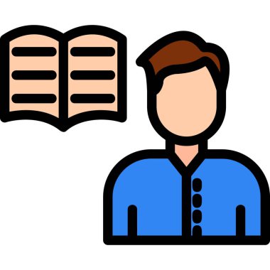 Kitap eğitimi okulu simgesi