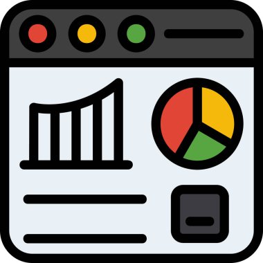 analitik grafik veri simgesi - taslak biçimi