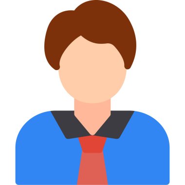 avatar erkek simgesi düz stil