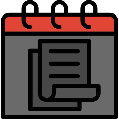 Takvim simgesi, vektör illüstrasyon tasarımı