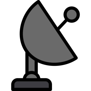 Uydu simgesinin vektör illüstrasyonu