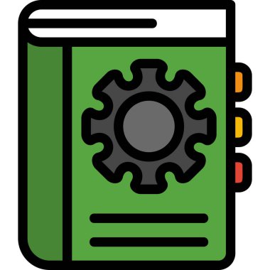 kitap simgesi, modern tasarım, vektör illüstrasyonu